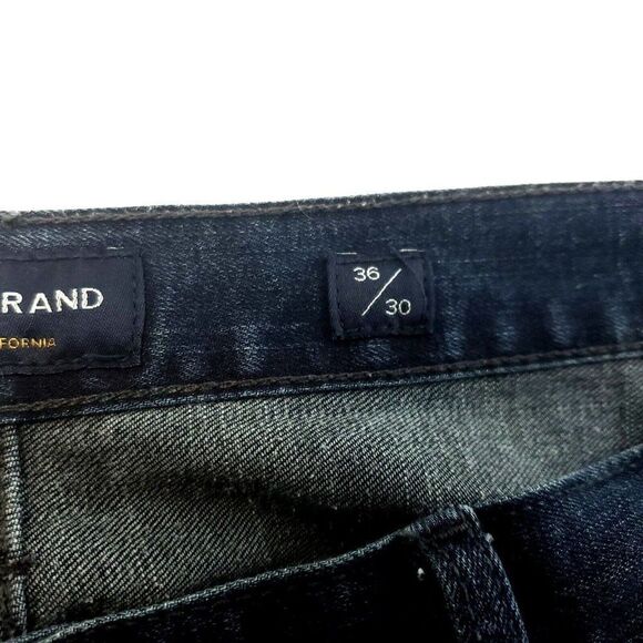 Lucky Brand 121 Slim Blue Whiskers Denim Jeans 39/31 Mid Rise - Picture 5 of 9